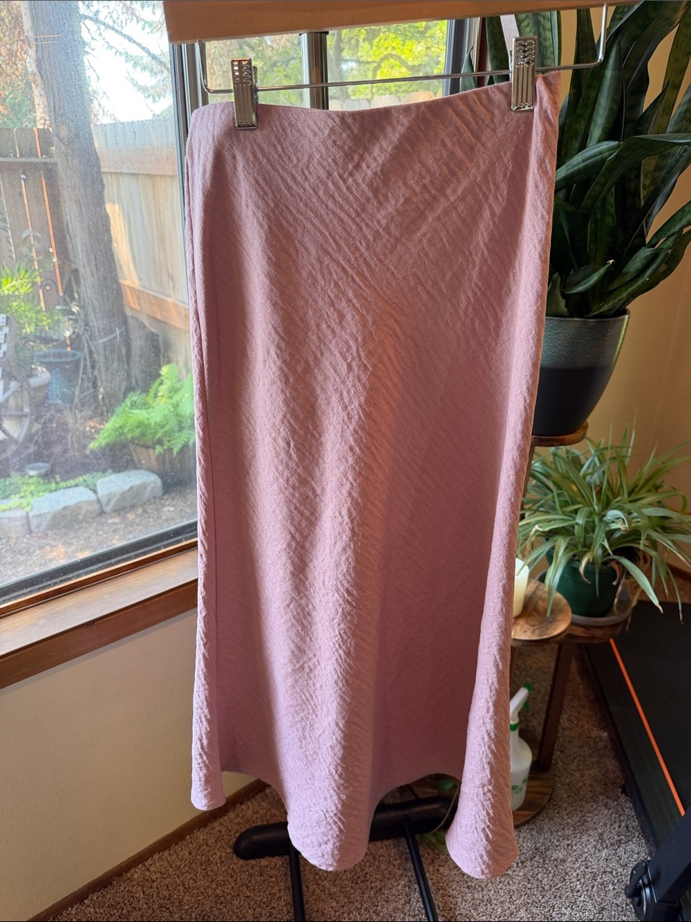 Audrey 3+1 Midi Skirt in Dusty Pink